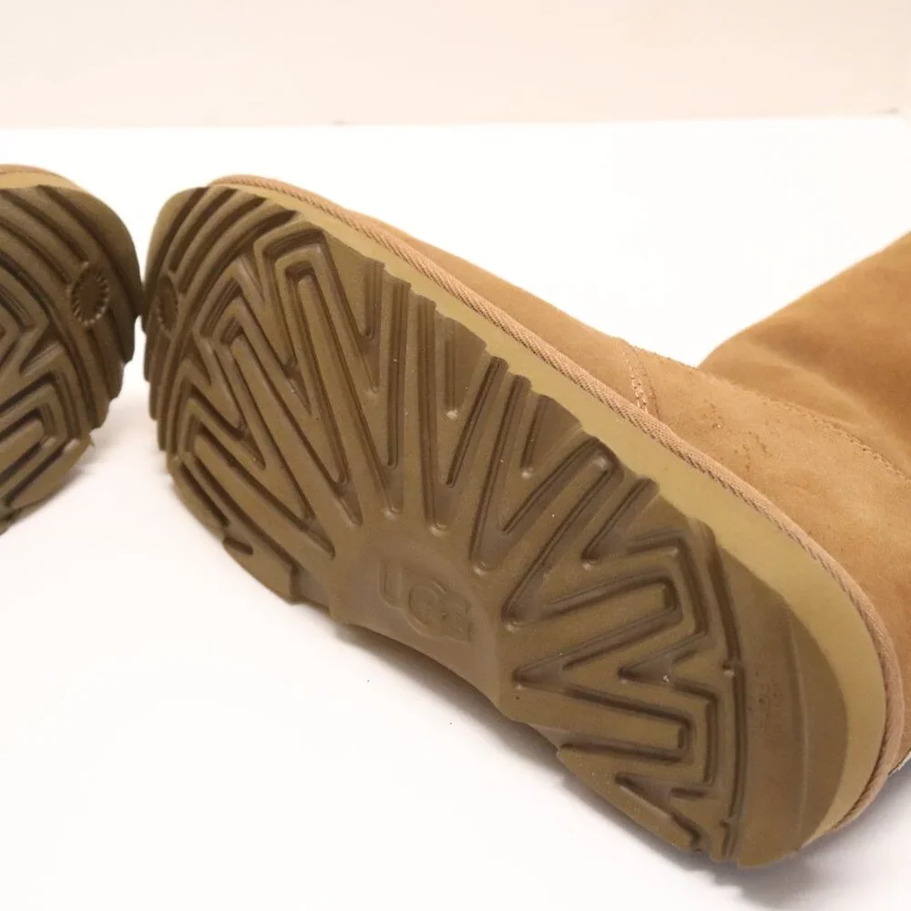 UGG‎ Boots Women's Chestnut S/N 1103742 Size US 4nFur Lined Zipper on Back